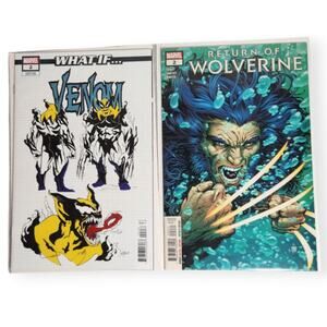 Marvel Comics What If Venom #2 Variant Edition & Return Of Wolverine #2 NM